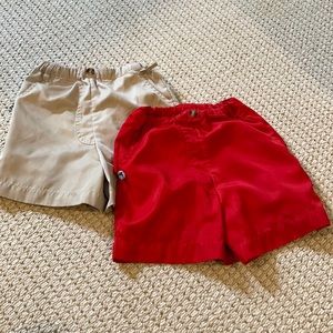 Prodah khaki and red shorts size 6